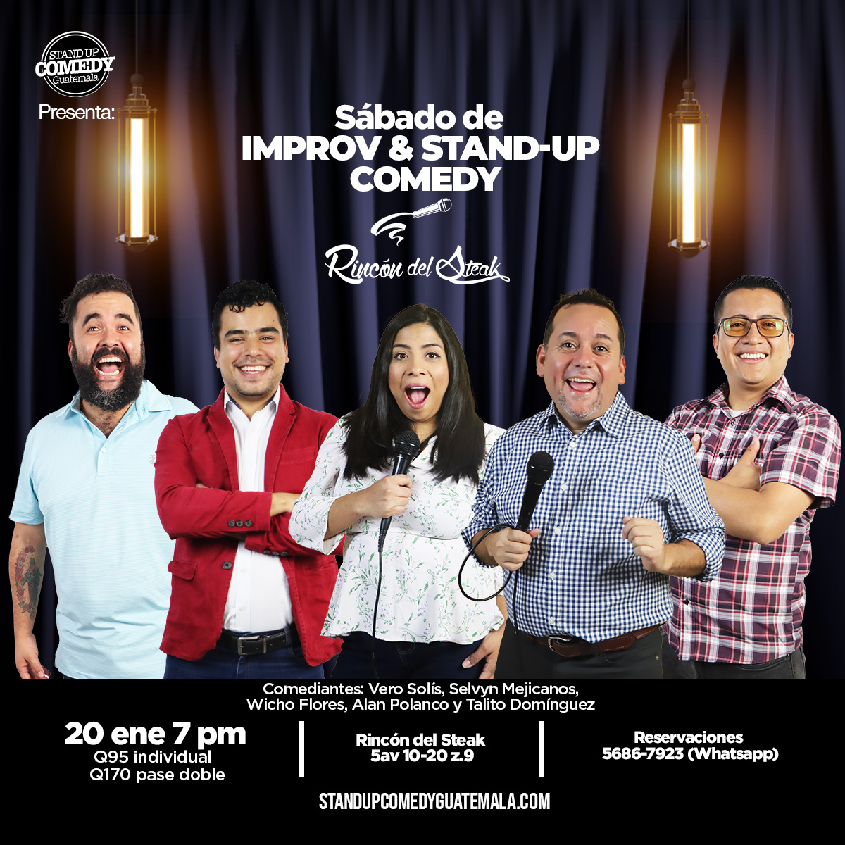 Sábado de Improv& Stand-Up Comedy Rincón del Steak 20 enero