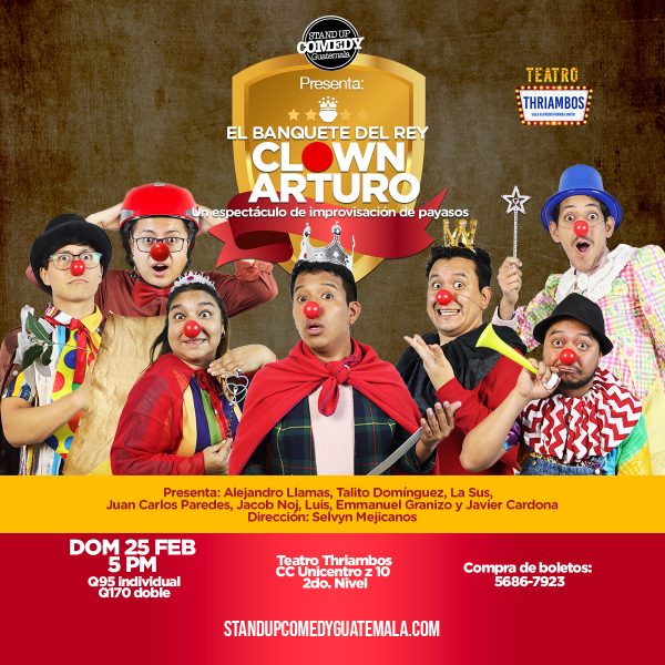 AFICHE EL BANQUETE DEL REY CLOWN ARTURO new El Banquete del Rey Clown Arturo