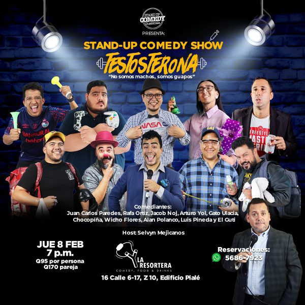 AFICHE PROMO STAND-UP TESTOSTERONA 8 feb Testosterona