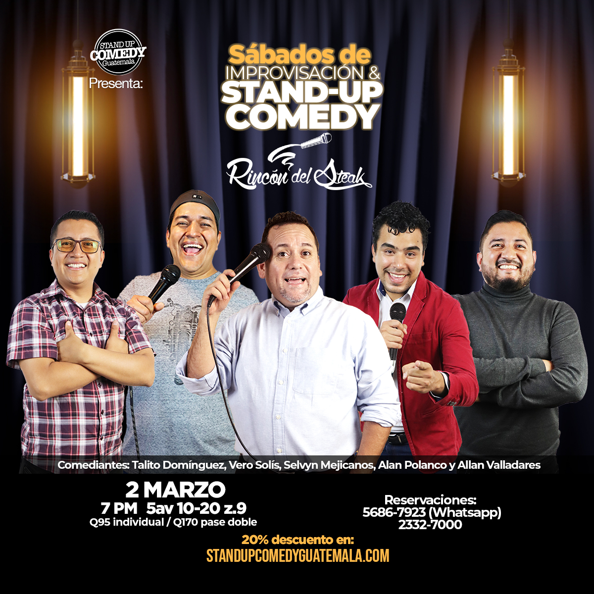 Sábados de Improvisación & Stand-Up Comedy Rincón del Steak z9