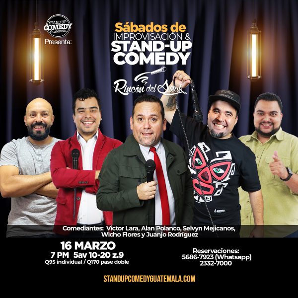 Sábado de Improv & Stand-Up Comedy  Rincón del Steak z.9