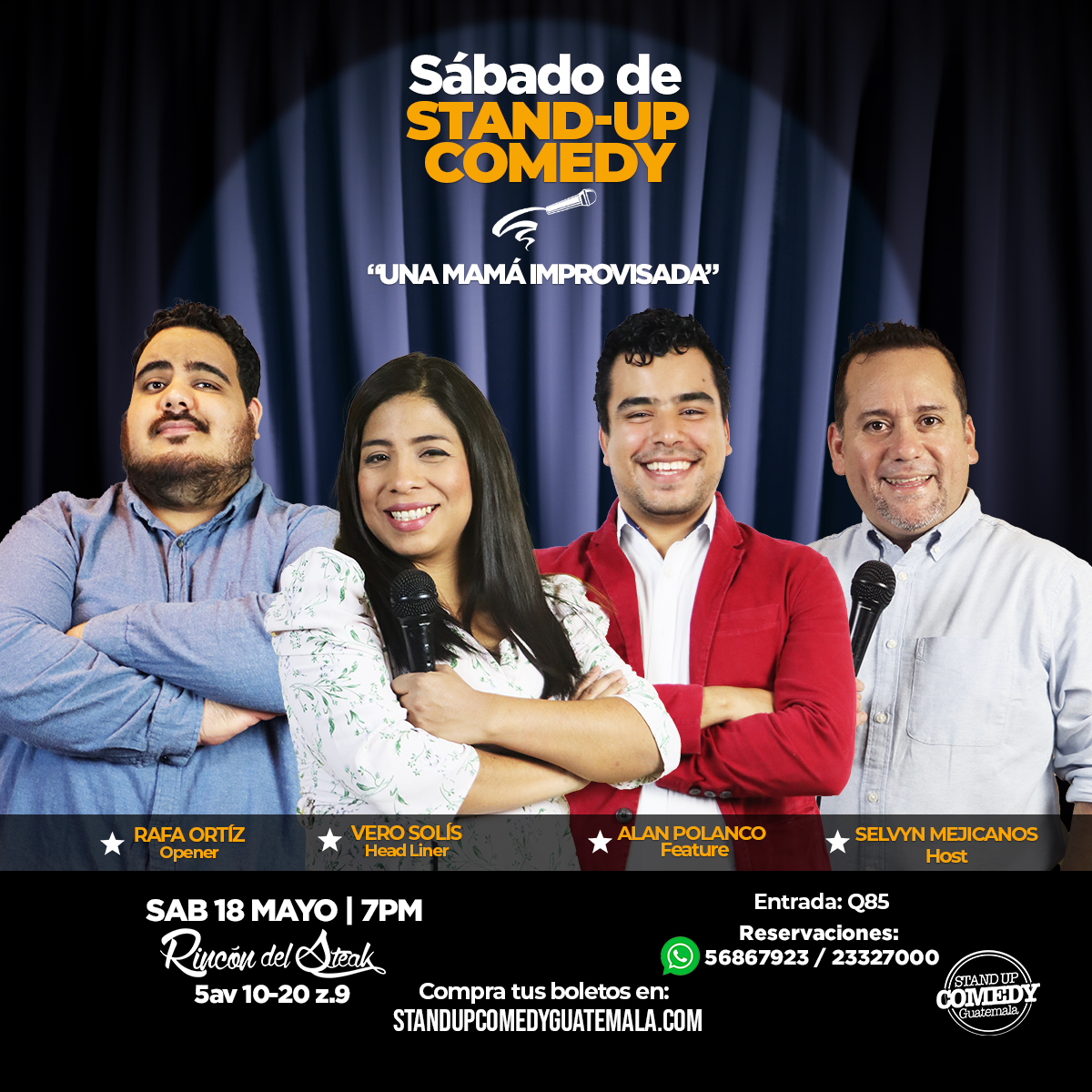 Sábado de Stand-Up Comedy  Rincón del Steak z9